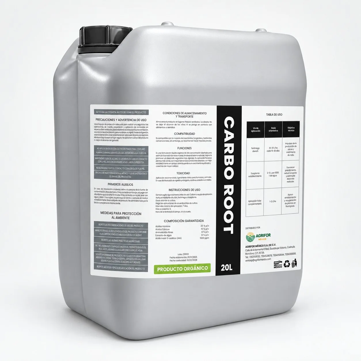 Embalagem de Carbo Root
